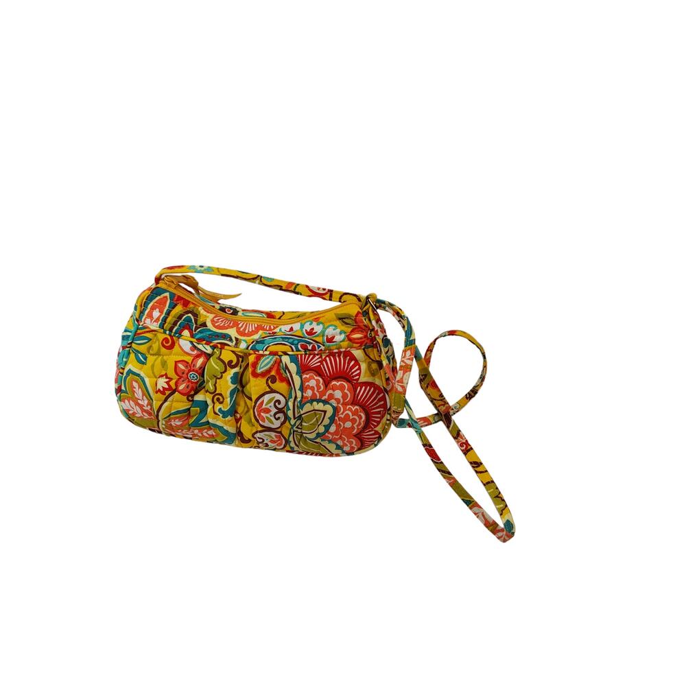 Vera Bradley Provencal Frannie Crescent Crossbody Bag 9"x4.5"x 2.5" Small 2012